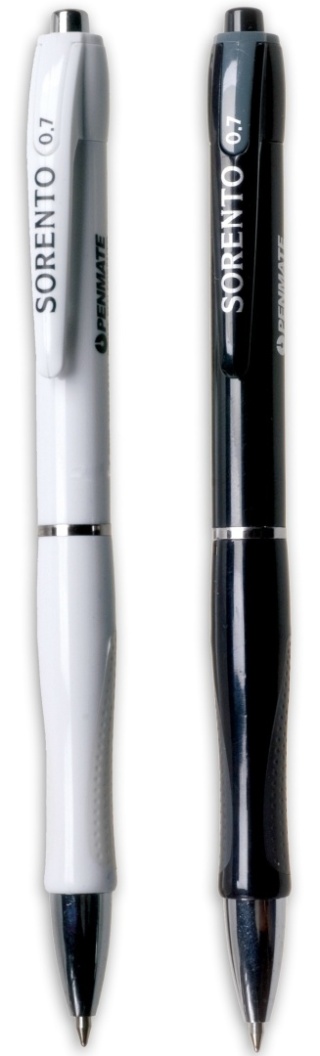 Penmate długopis Sorento Black and White elegancki czarny 1 sztuka