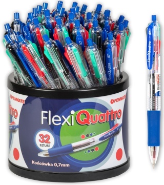 Penmate długopis czterokolorowy Flexi Quattro wielofunkcyjny 1 sztuka