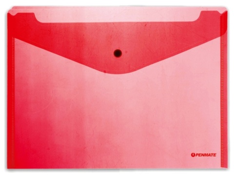 Penmate Koperta na zatrzask A4 PP-231 czerwona