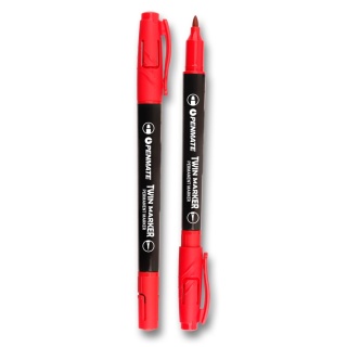Penmate Marker Permanentny dwustronny czerwony
