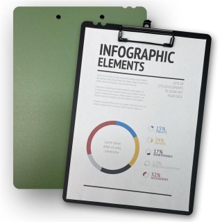 Penmate Morandi Deska z klipem A4 zielona