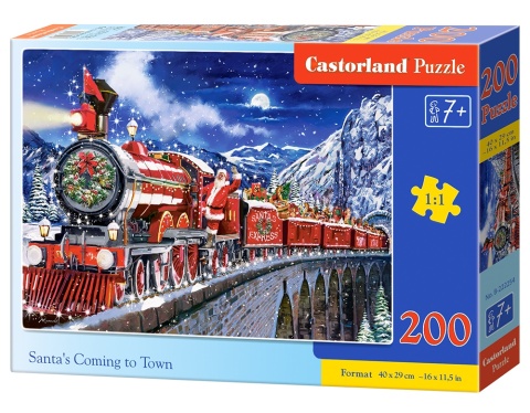 Puzzle 200 el. Santas Coming to Town