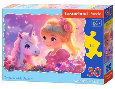 Puzzle 30 el. Princess with Unicorn