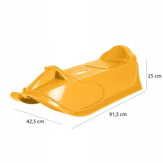 SANKI PLASTIK Z PODNÓŻKAMI CZERWONE