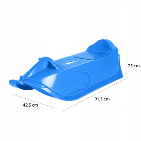 SANKI PLASTIK Z PODNÓŻKAMI NIEBIESKIE