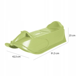 SANKI PLASTIK Z PODNÓŻKAMI ZIELONE