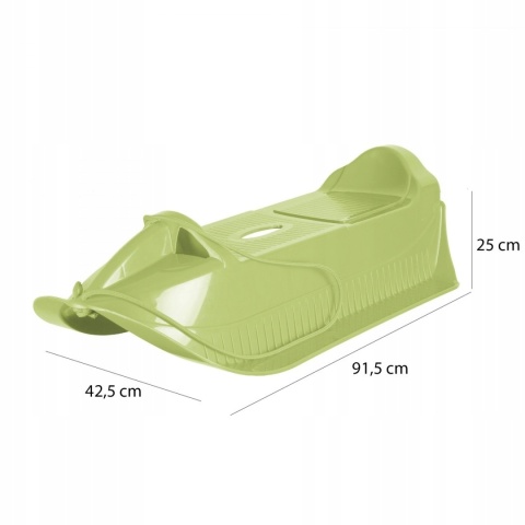 SANKI PLASTIK Z PODNÓŻKAMI ZIELONE