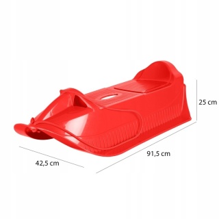 SANKI PLASTIK Z PODNÓŻKAMI ŻÓŁTE