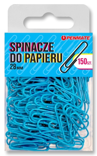 SPINACZE BIUROWE 28MM J.NIEBIESKIE PENMATE