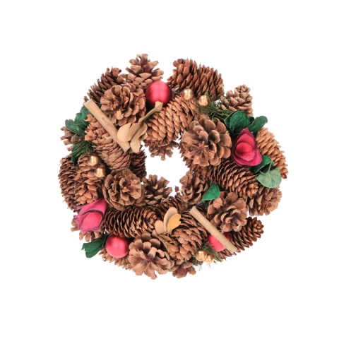 Stroik Wieniec Bożonarodzeniowy drzwi/stół czerwon