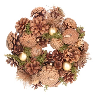 Stroik Wieniec Bożonarodzeniowy drzwi/stół złoc