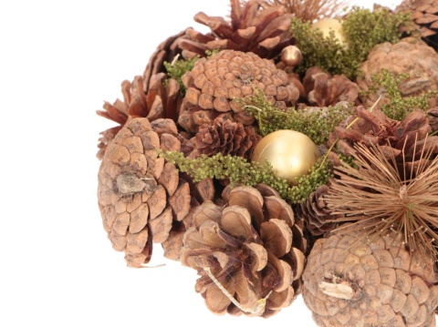 Stroik Wieniec Bożonarodzeniowy drzwi/stół złoc