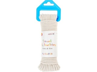 Sznurek bawełniany SB-3513 biały 4mm x 10m