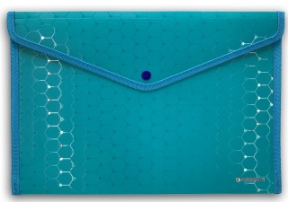 TECZKA KOPERTOWA A4 NA ZATRZASK LUX NIEBIESKA