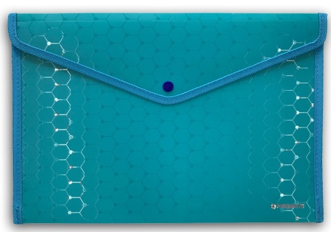 TECZKA KOPERTOWA A4 NA ZATRZASK LUX NIEBIESKA