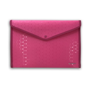 TECZKA KOPERTOWA A4 NA ZATRZASK LUX RÓŻOWA
