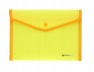 TECZKA KOPERTOWA A4 NA ZATRZASK LUX ŻÓŁTA