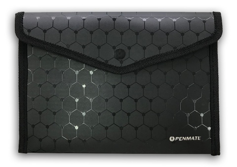 TECZKA KOPERTOWA A5 NA ZATRZASK LUX CZARNA