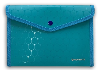 TECZKA KOPERTOWA A5 NA ZATRZASK LUX NIEBIESKA