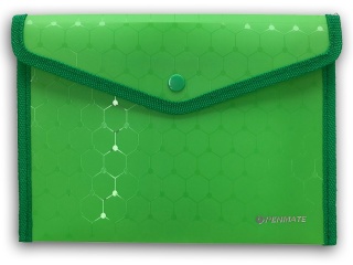 TECZKA KOPERTOWA A5 NA ZATRZASK LUX ZIELONA