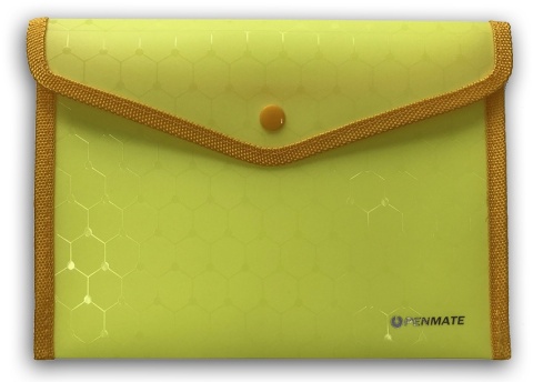 TECZKA KOPERTOWA A5 NA ZATRZASK LUX ŻÓŁTA