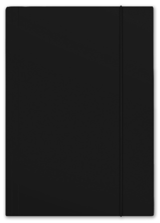 TECZKA Z GUMKĄ A4 PLUS TOP 600G CZARNA