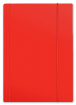 TECZKA Z GUMKĄ A4 PLUS TOP 600G CZERWONA