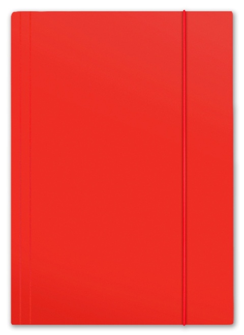 TECZKA Z GUMKĄ A4 PLUS TOP 600G CZERWONA