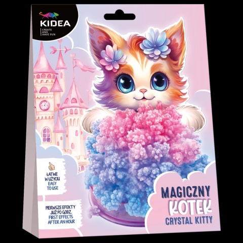 ZESTAW KREAT MAGICZNY KRYSTALICZNY KOTEK KIDEA