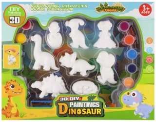 ZESTAW KREATYWNY DINO DO MALOWANIA 31X24X3 MC