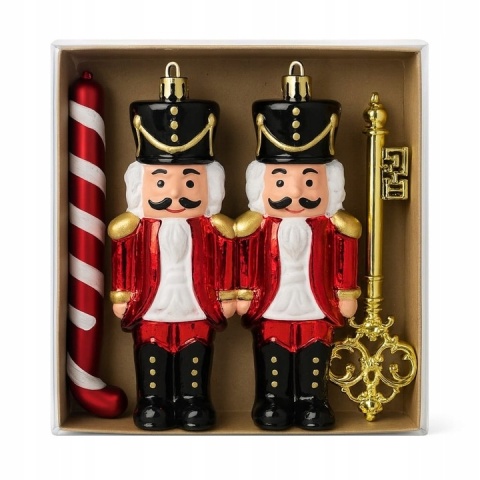 Zestaw bombek 6szt mix Dziadek/Klucz/Laska