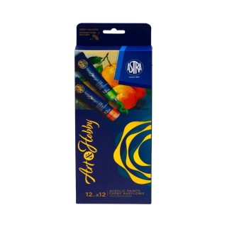 Zestaw farb akrylowych ASTRA ART&HOBBY 12 kol x12