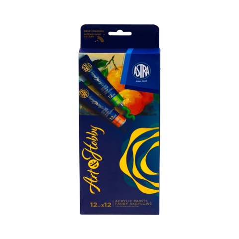 Zestaw farb akrylowych ASTRA ART&HOBBY 12 kol x12