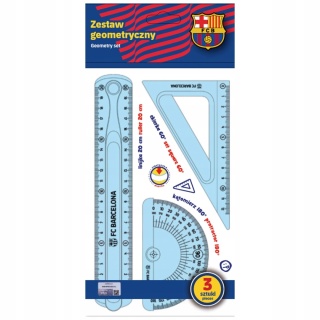 Zestaw geometryczny 20cm 3el. - FC Barcelona