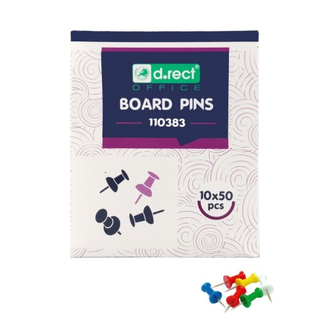 # PINEZKI TABLICOWE op.50szt. DRECT KPL.10