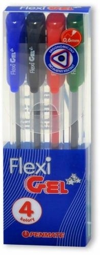 DŁUGOPISY FLEXI ŻEL 4 KOL PENMATE