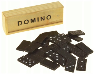 DOMINO W PUDEŁKU, DREWNO