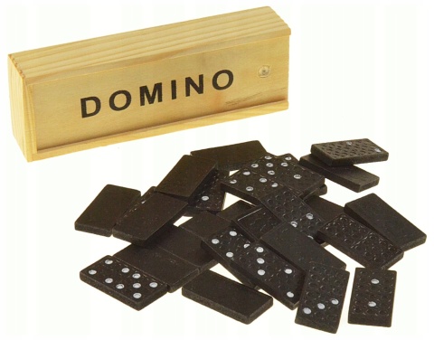 DOMINO W PUDEŁKU, DREWNO