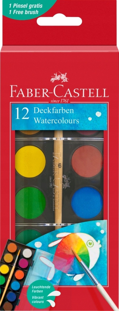 Farby akwarelowe Faber-Castell 12KOL.