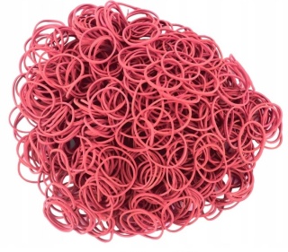 GUMKA RECEPTURKA 1 KG 100MM CZERWONA D.RECT