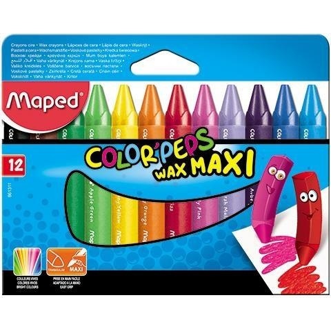 KREDKI ŚWIECOWE 12KOL JUMBO COLOR PEPS 3114