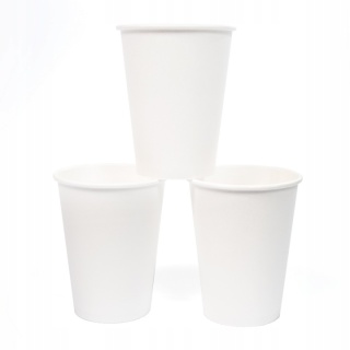 KUBEK 250ML free plastik BIAŁY 100szt
