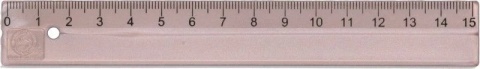 LINIJKA 15CM ROSE KUM