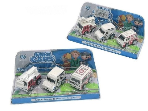 MINI POJAZDY SŁUŻBOWE 3szt. 384
