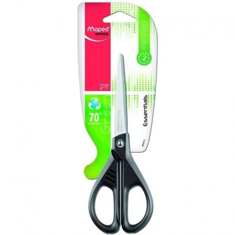 NOŻYCZKI 17CM EKO ESSENTIALS GREEN MAPED