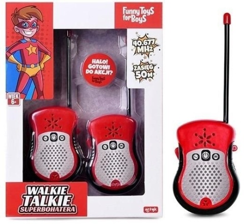 WALKIE TALKIE SUPERBOHATERA TOYS FOR BOYS 6 SZT/K