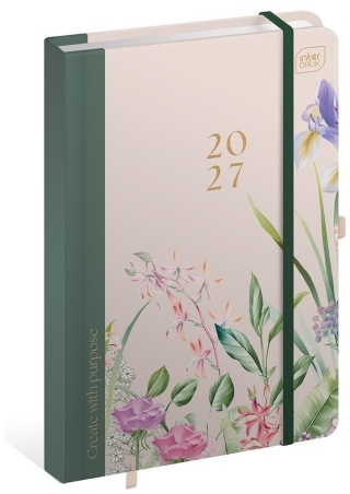 Kalendarz książkowy 2027 A5 192 Hybryda Garden
