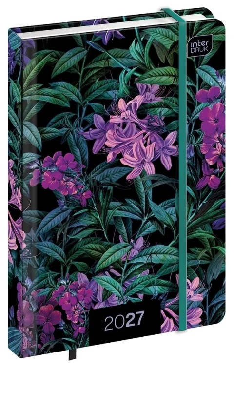 Kalendarz książkowy 2027 A6 192 Mat+UV Lilac