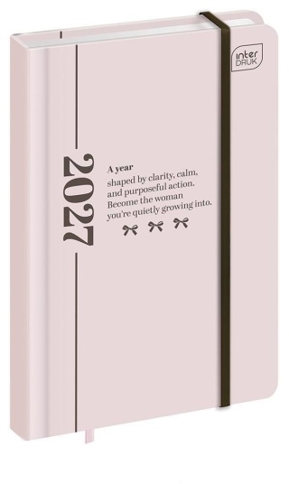 Kalendarz książkowy 2027 A6 192 Mat+UV Simplicity