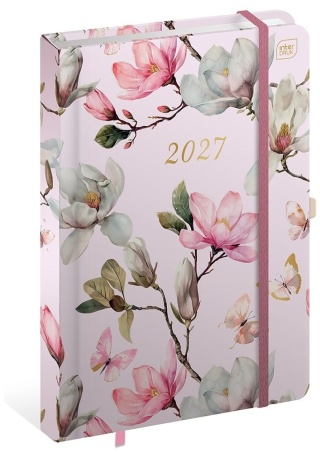 Kalendarz książkowy 2027 B5 192 Metallic Magnolia